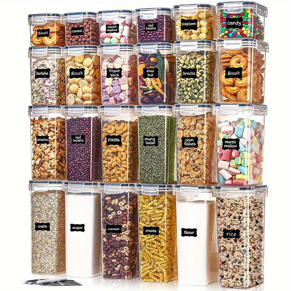 Food Storage Made Easy - 24-teiliges Lebensmittel-Aufbewahrungsset 12 Behälter 12 Deckel