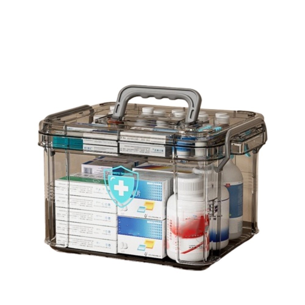 Food Storage Emergency - Robuste doppellagige Pillenaufbewahrungsbox aus Kunststoff mit
