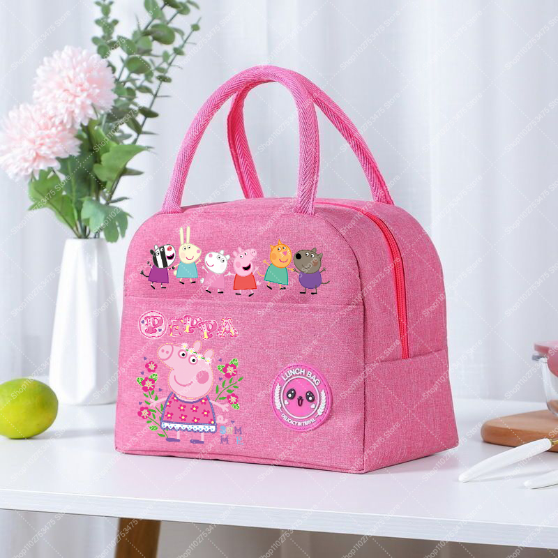 Food Storage Method - Mädchen Anime Niedliche Lunch-Tasche Cartoon Peppa