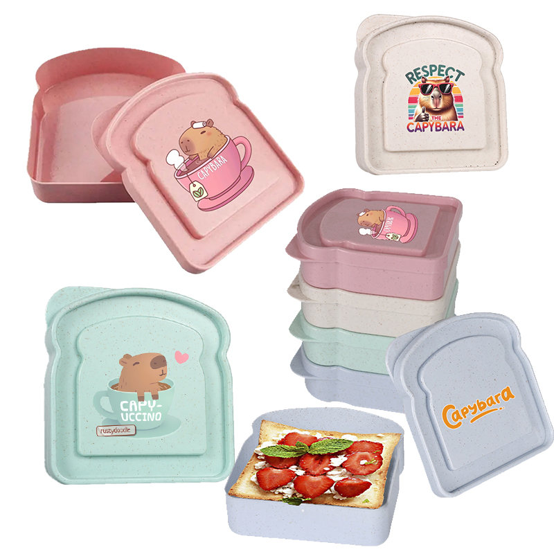 Food Storage Lunch Box - Capybara Sandwich-Aufbewahrungsbox für Lebensmittel, Behälter für