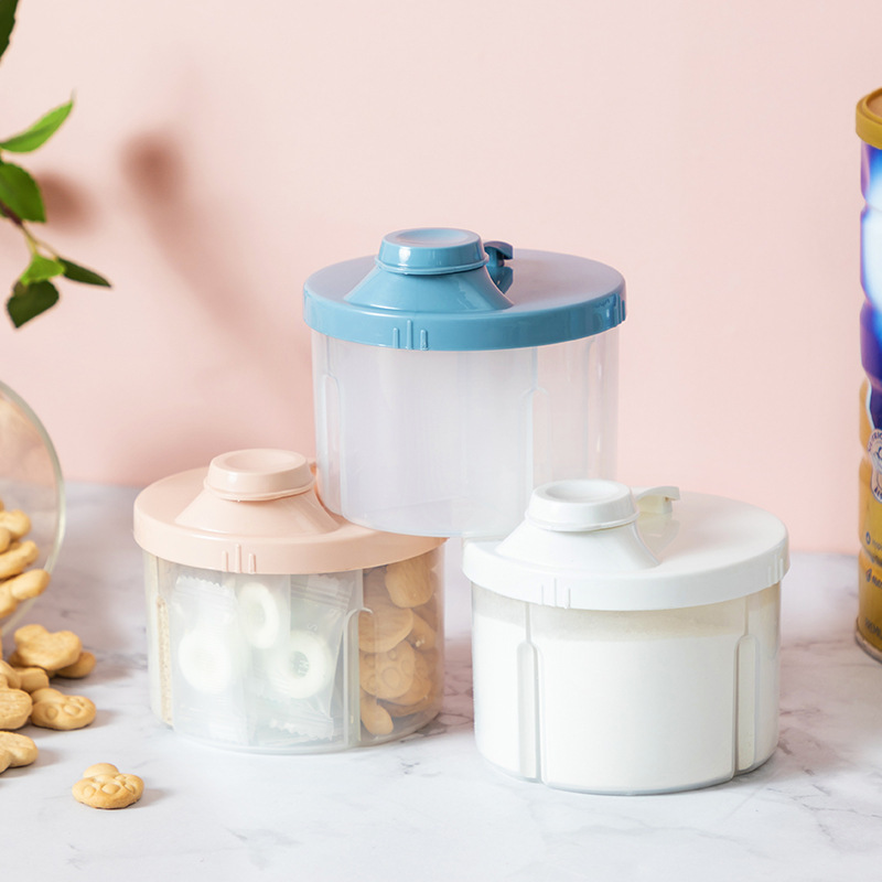 Food Storage For Baby - 1 Stück tragbare vierlagige Milchpulverbox, Milchpulverbehälter,