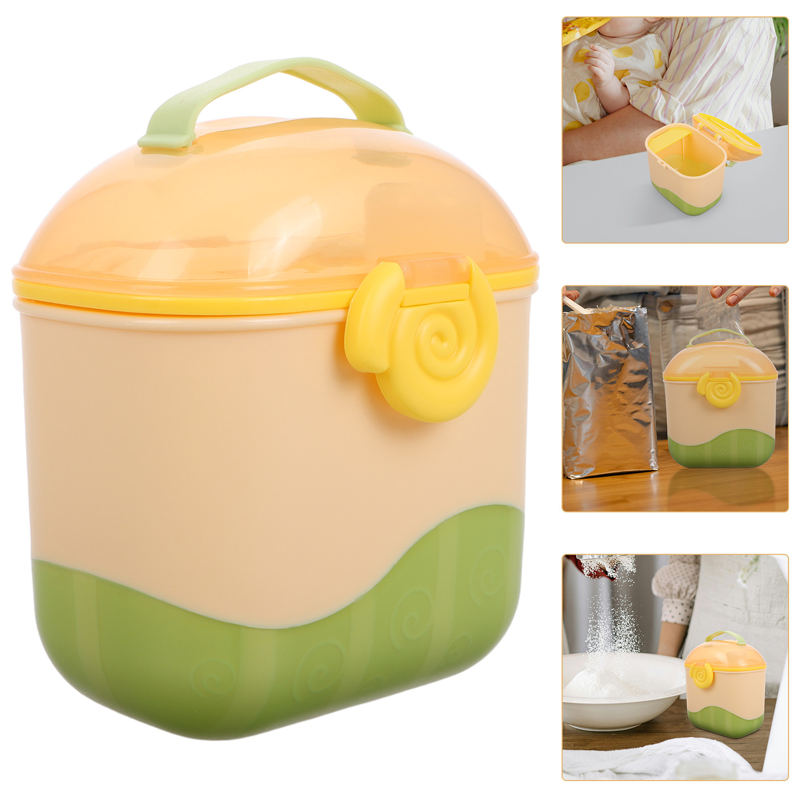 Food Storage For Baby - Tragbarer Milchpulver-Spender für Babys, Reise-Milchpulverbehälter, Versiegeltes
