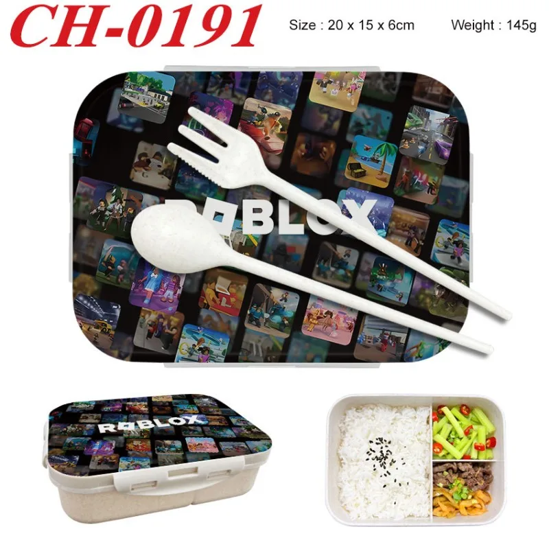 Food Storage Method - Roblox Bento-Lunchbox mit Spielfiguren-Aufdruck, Lebensmittelbehälter, Geburtstagsgeschenke