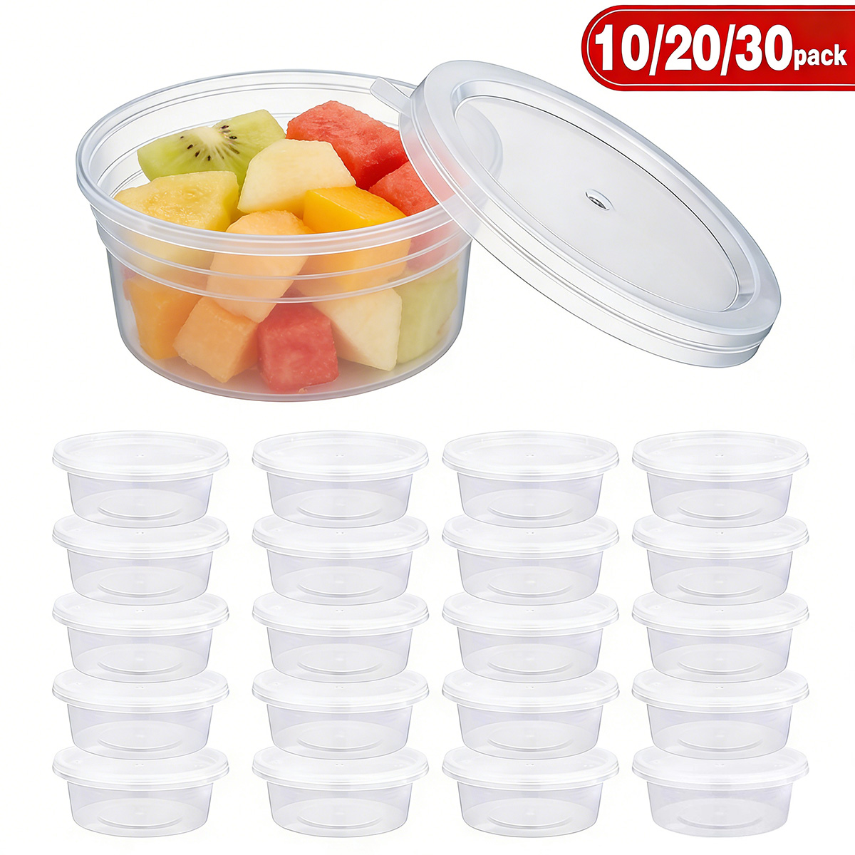 Food Storage Plastic Containers With Lids - 10/20/40er Pack Kleine Schleimbehälter mit Deckeln,