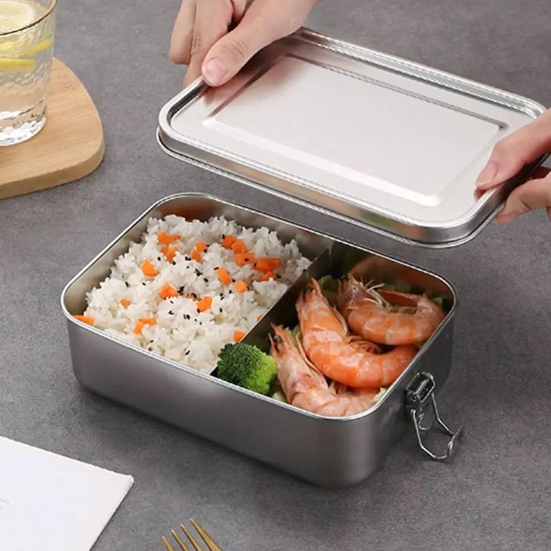 Food Storage Lock Box - Lunchbox aus Edelstahl 304 mit Verschluss,