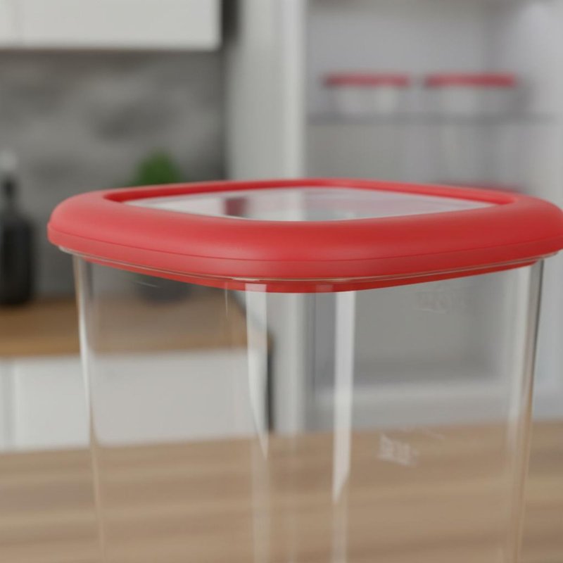 Food Storage Canister - 6-teiliges Luftdichtes Lebensmittel-Aufbewahrungsbehälter-Set Durchsichtiges Design Plastik
