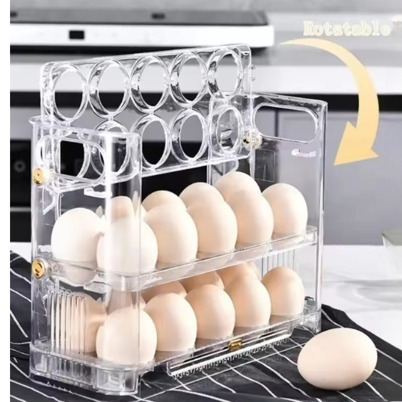 Food Storage Hot Box - Küchen-Eieraufbewahrungsbox mit Seitentür für den Kühlschrank,