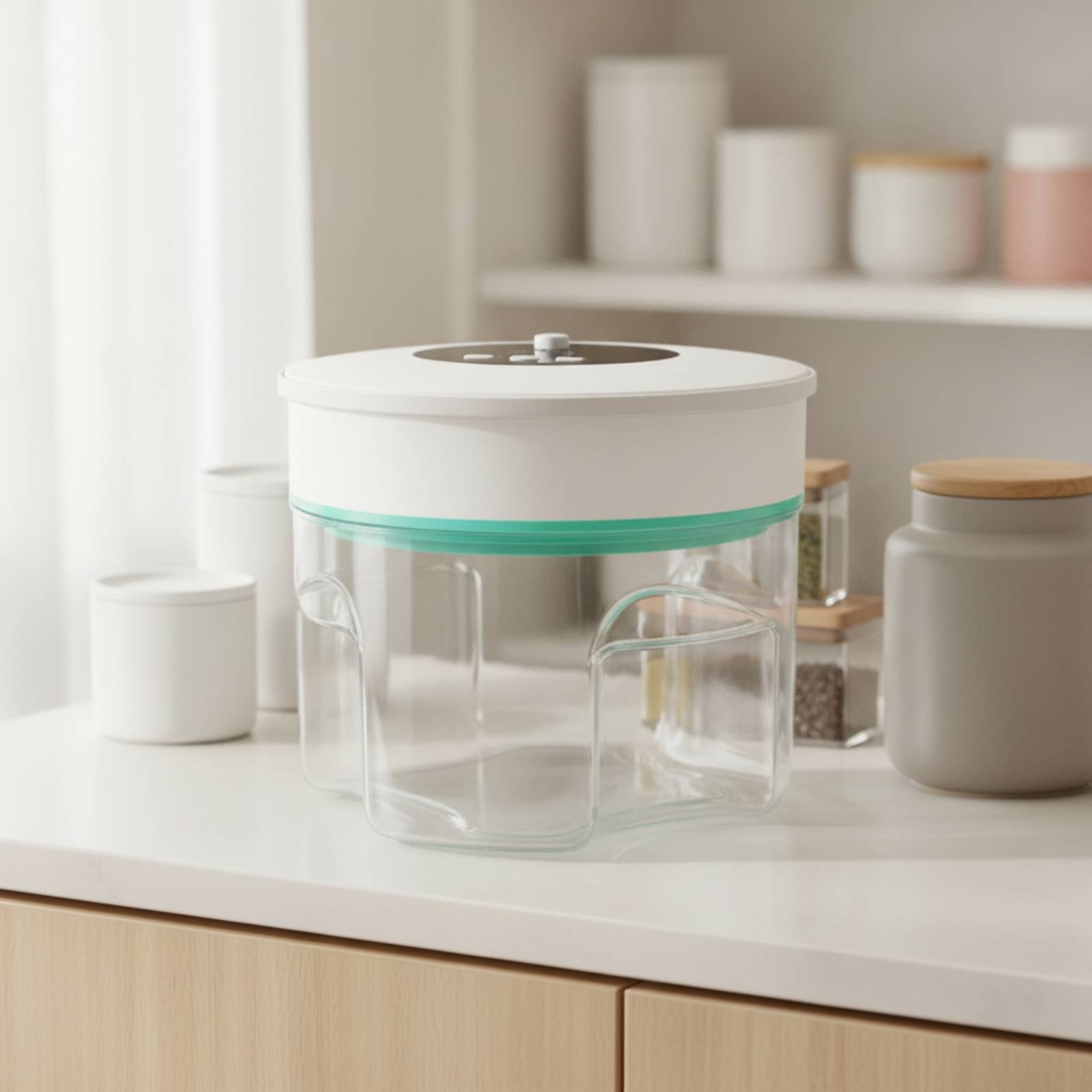 Food Storage Canister - Vakuum-Aufbewahrungsglas Versiegelter Lebensmittelbehälter mit Vakuumverschluss Luftdichtes