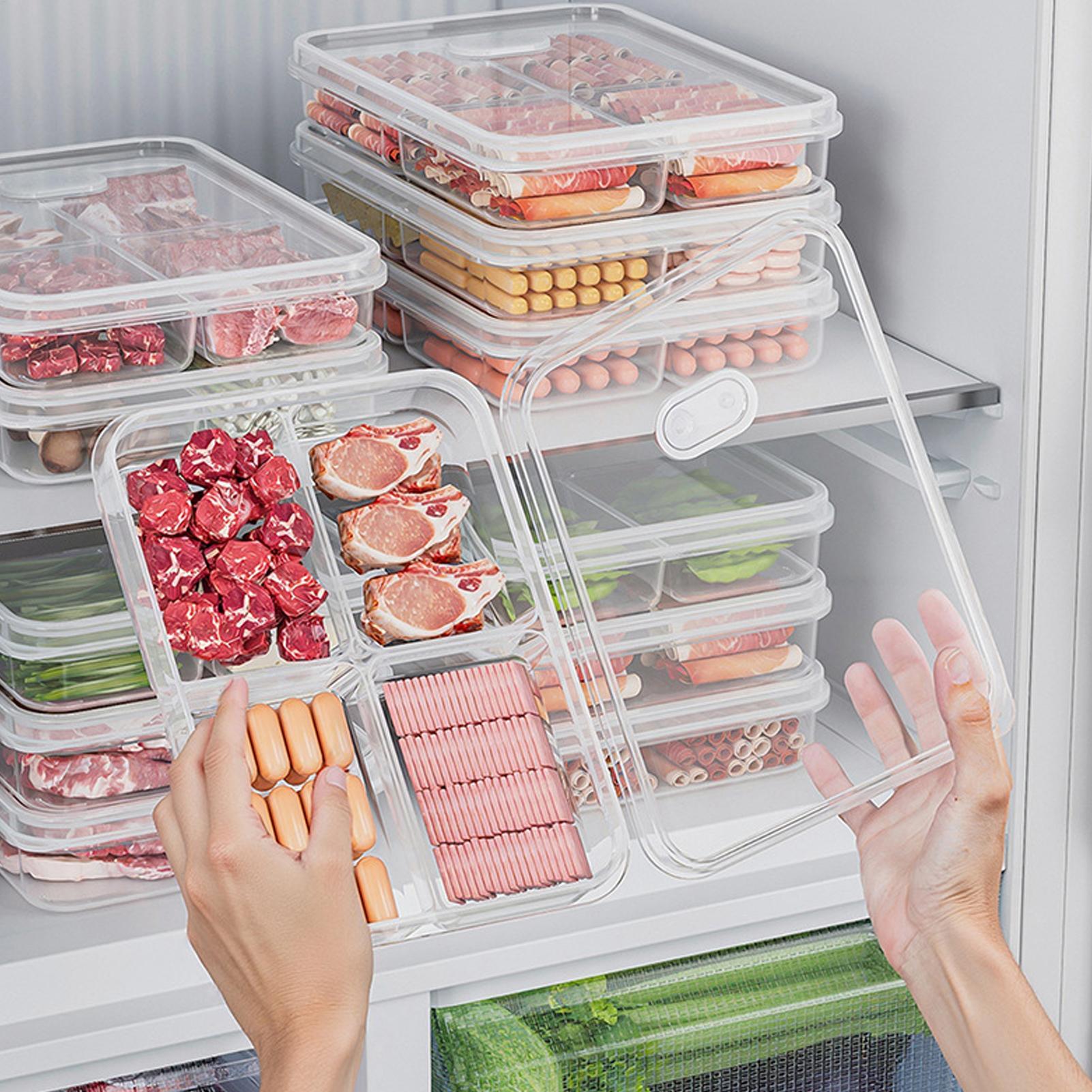 Food Storage Drawer Organizer - 1 Stück Kühlschrank-Aufbewahrungsbox für Fleisch und