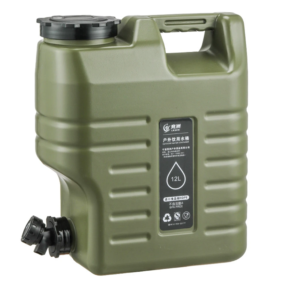 Food Storage Emergency - 3,2 Gallonen/12L Camping-Wasserbehälter Tragbarer BPA-freier Wassereimer