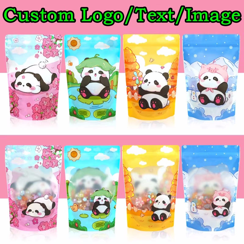 Food Storage Bags Zip Lock Pouch - 100 Stück Aluminiumfolie Standbeutel mit Reißverschluss