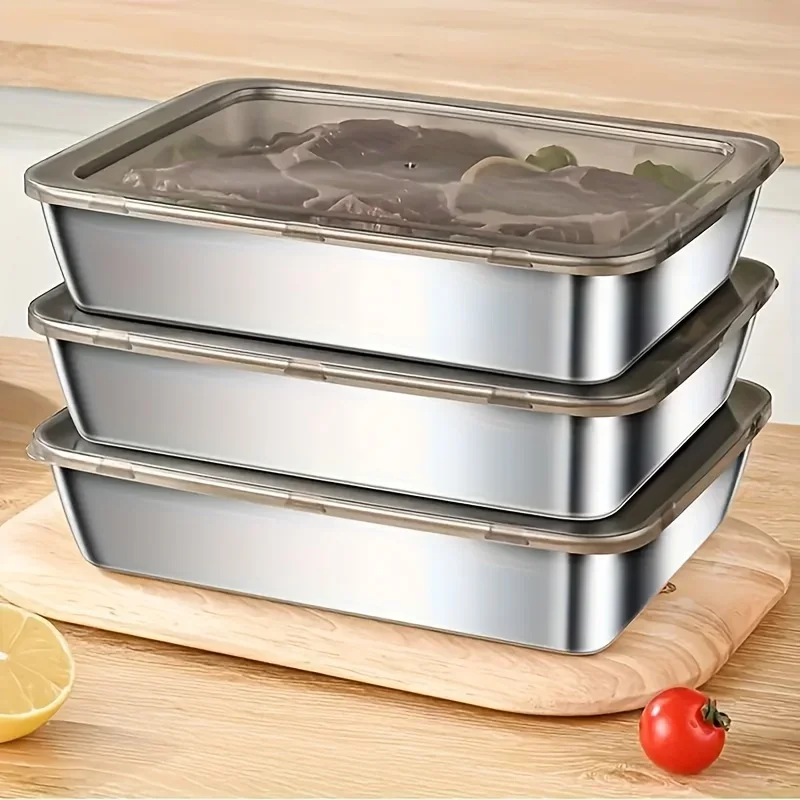 5-teiliges Edelstahl-Lebensmit – Food Storage With Colander Bewertung und Preis