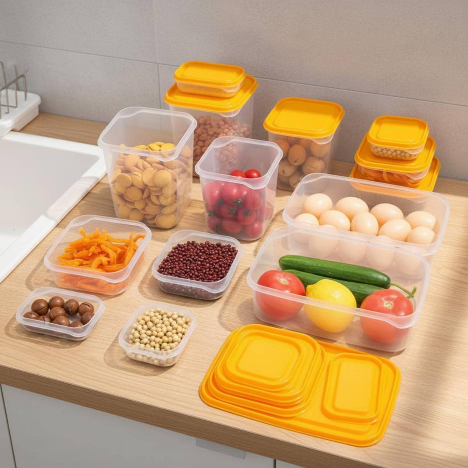 17-teiliges Kühlschrank-Aufbew – Food Storage Plastic Containers With Lids Bewertung und Preis