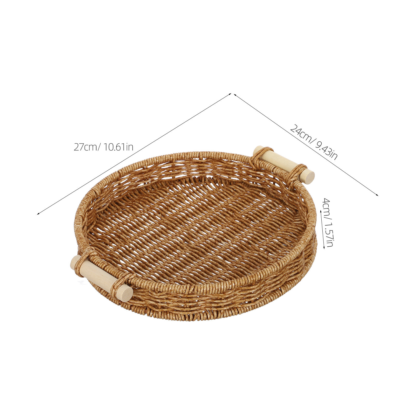 Imitation-Rattan-Brotkorb 27 c – Food Storage Handling Bewertung und Preis
