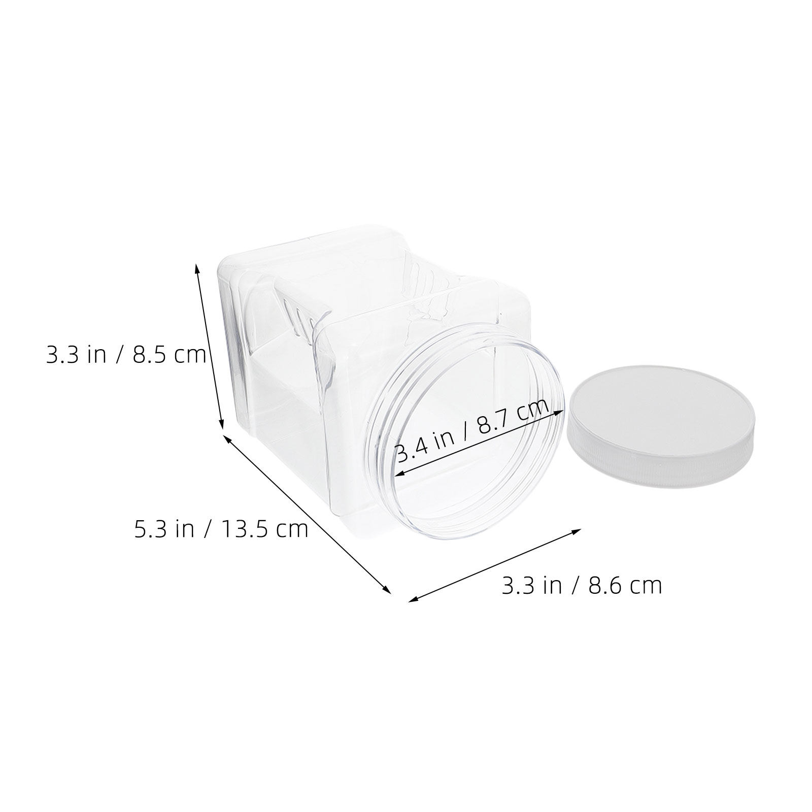 6 Stück transparente quadratis – Food Storage Canister Bewertung und Preis