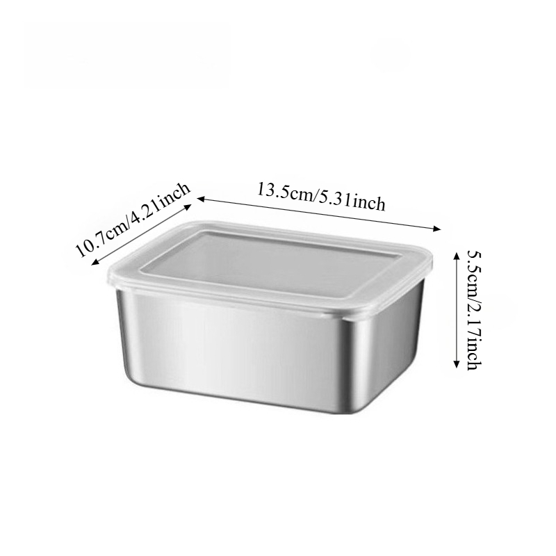 3/6 Stück Edelstahl Rechteckig – Food Storage Lunch Box Bewertung und Preis