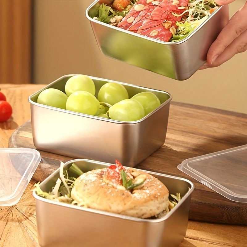 3/6 Stück Edelstahl Rechteckig – Food Storage Lunch Box Bewertung und Preis