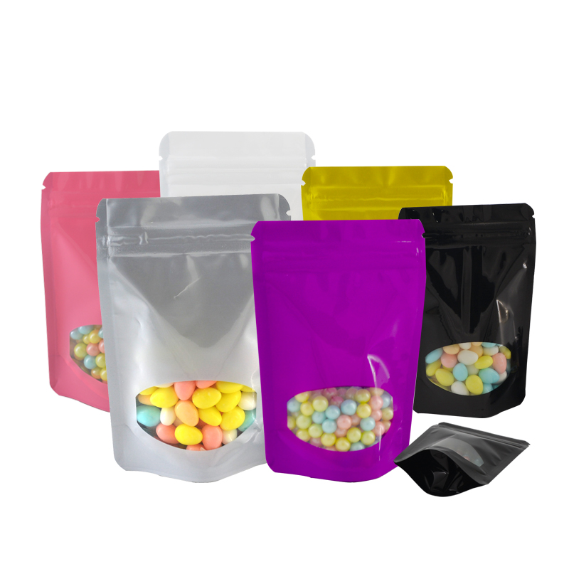 100 Stück farbige Stand-Up-Zip – Food Storage Bags Zip Lock Pouch Bewertung und Preis