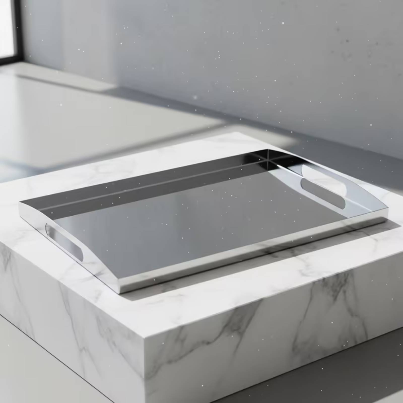 Edelstahl-Tablett Silbernes Ta – Food Storage Handling Bewertung und Preis
