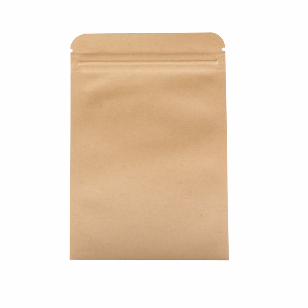 100 Stück Braune Kraftpapier-Z – Food Storage Bags Zip Lock Pouch Bewertung und Preis