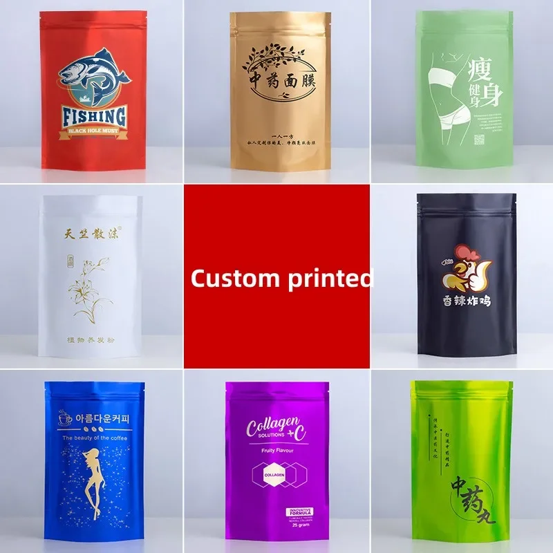 100 Stück kundenspezifische ma – Food Storage Bags Zip Lock Pouch Bewertung und Preis