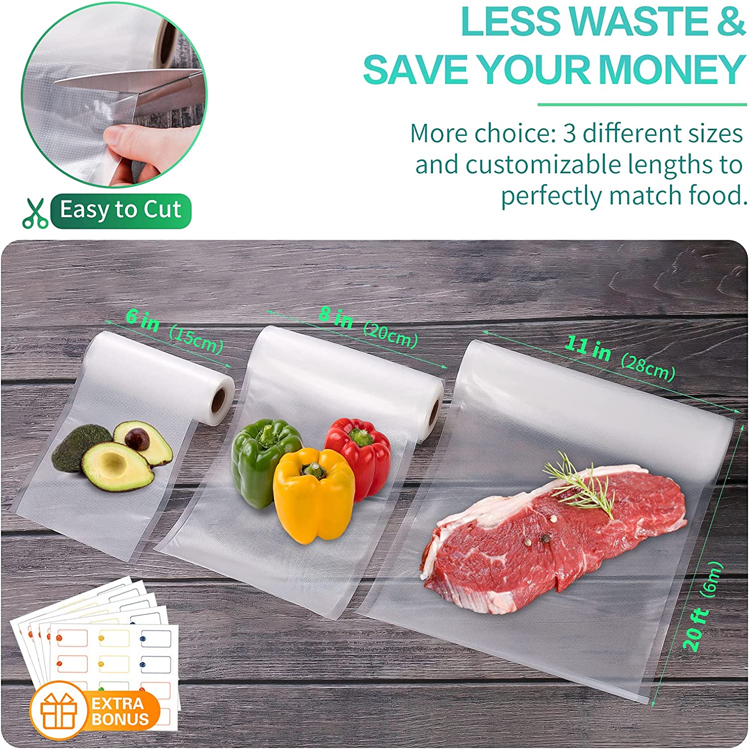 Küchenbeutel für Vakuumiergerä – Food Storage Method Bewertung und Preis