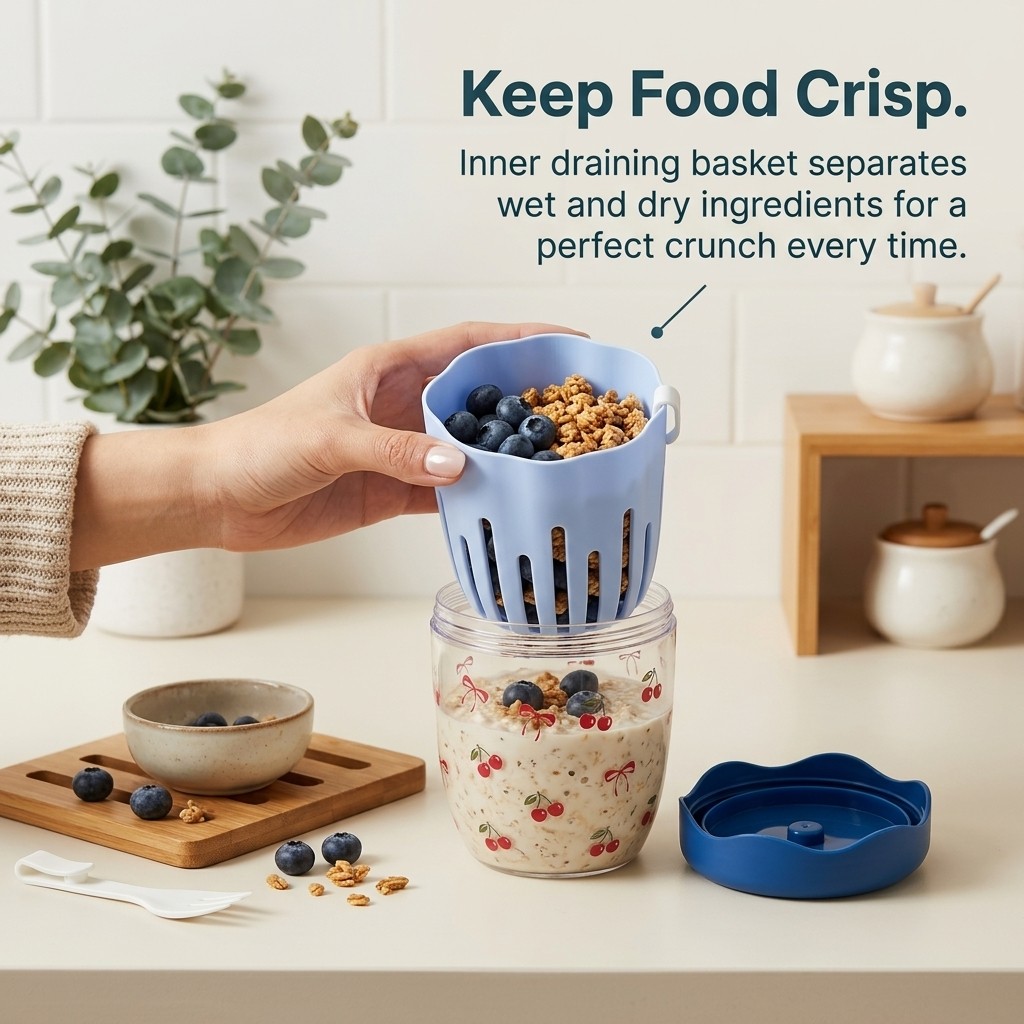 Tragbarer Plastikbehälter für  – Food Storage Handling Bewertung und Preis