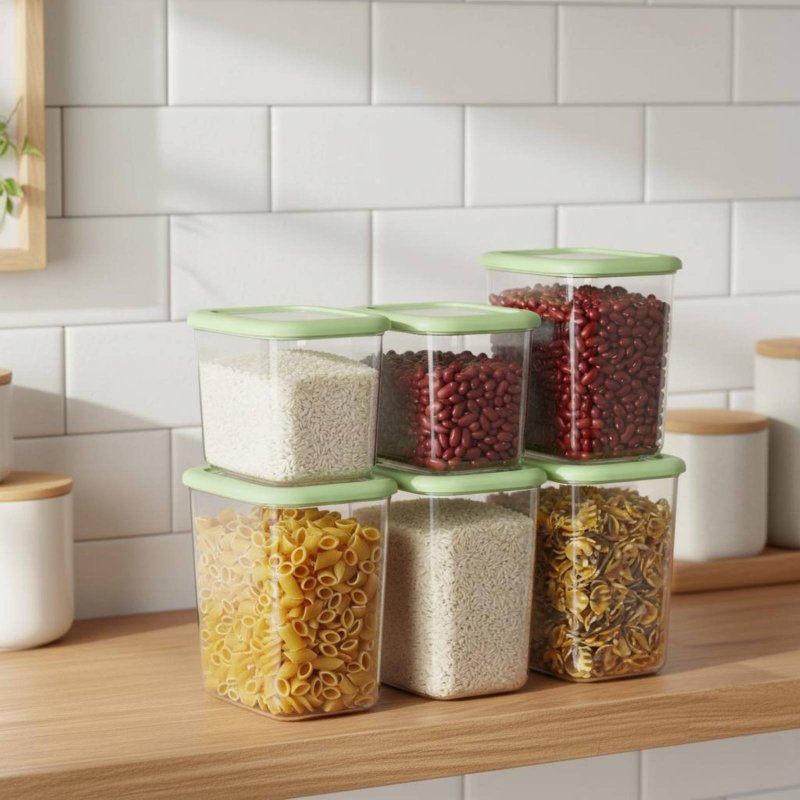 6-teiliges Luftdichtes Lebensm – Food Storage Canister Bewertung und Preis