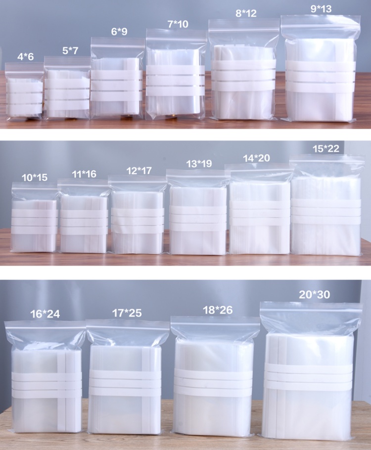 200 Stück PE Transparente Plas – Food Storage Bags Zip Lock Pouch Bewertung und Preis