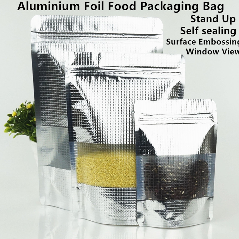 100 Stück silberne, mit Alumin – Food Storage Bags Zip Lock Pouch Bewertung und Preis