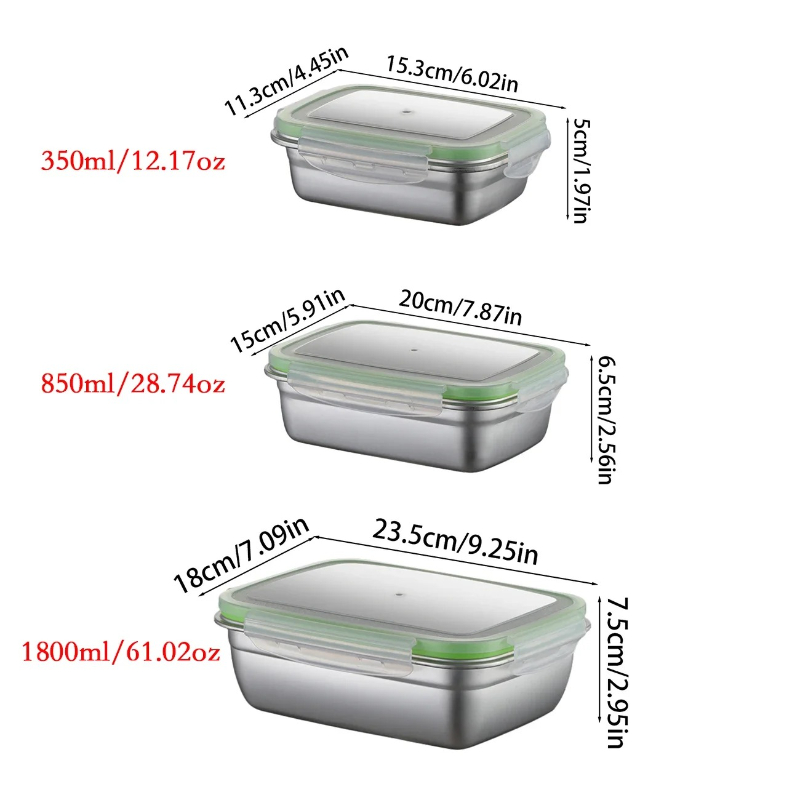 Lunchbox-Set aus Edelstahl 304 – Food Storage Lunch Box Bewertung und Preis