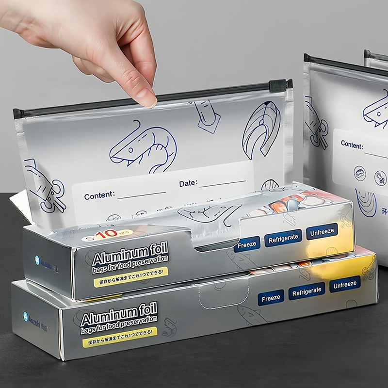 Beutel mit 10 großen Lebensmit – Food Storage Bags Zip Lock Pouch Bewertung und Preis