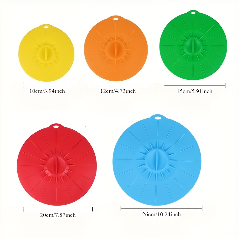 5-teiliges Silikon-Deckel-Set, – Food Storage With Colander Bewertung und Preis