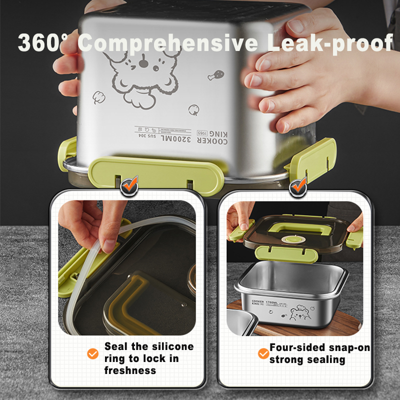 COOKER KING 420 ml-6200 ml Leb – Food Storage Lunch Box Bewertung und Preis