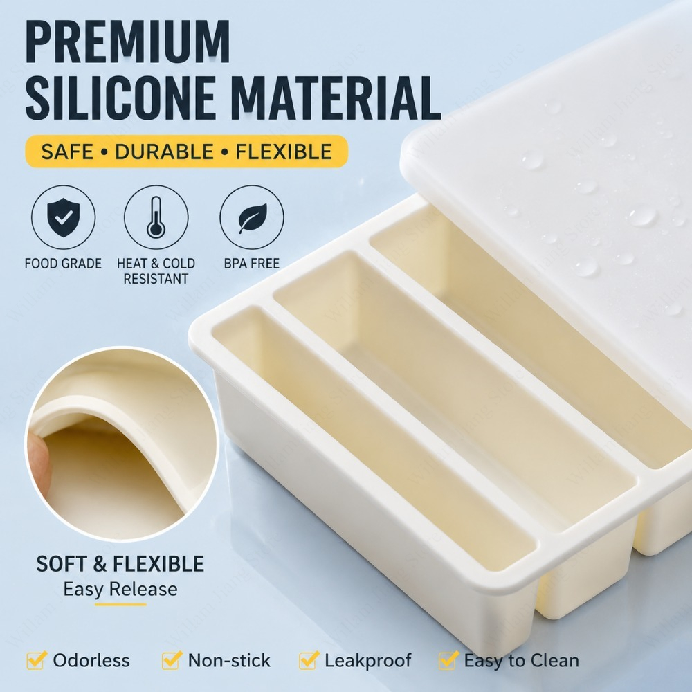 Langlebige Silikon-Gefrierform – Food Storage With Colander Bewertung und Preis