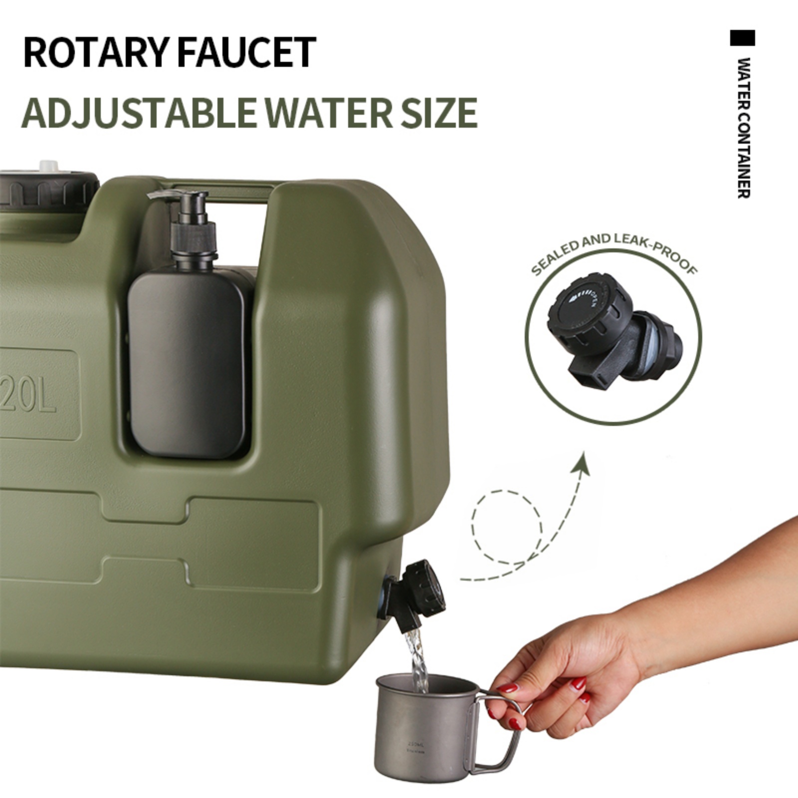 20L Camping-Wasserbehälter mit – Food Storage Emergency Bewertung und Preis