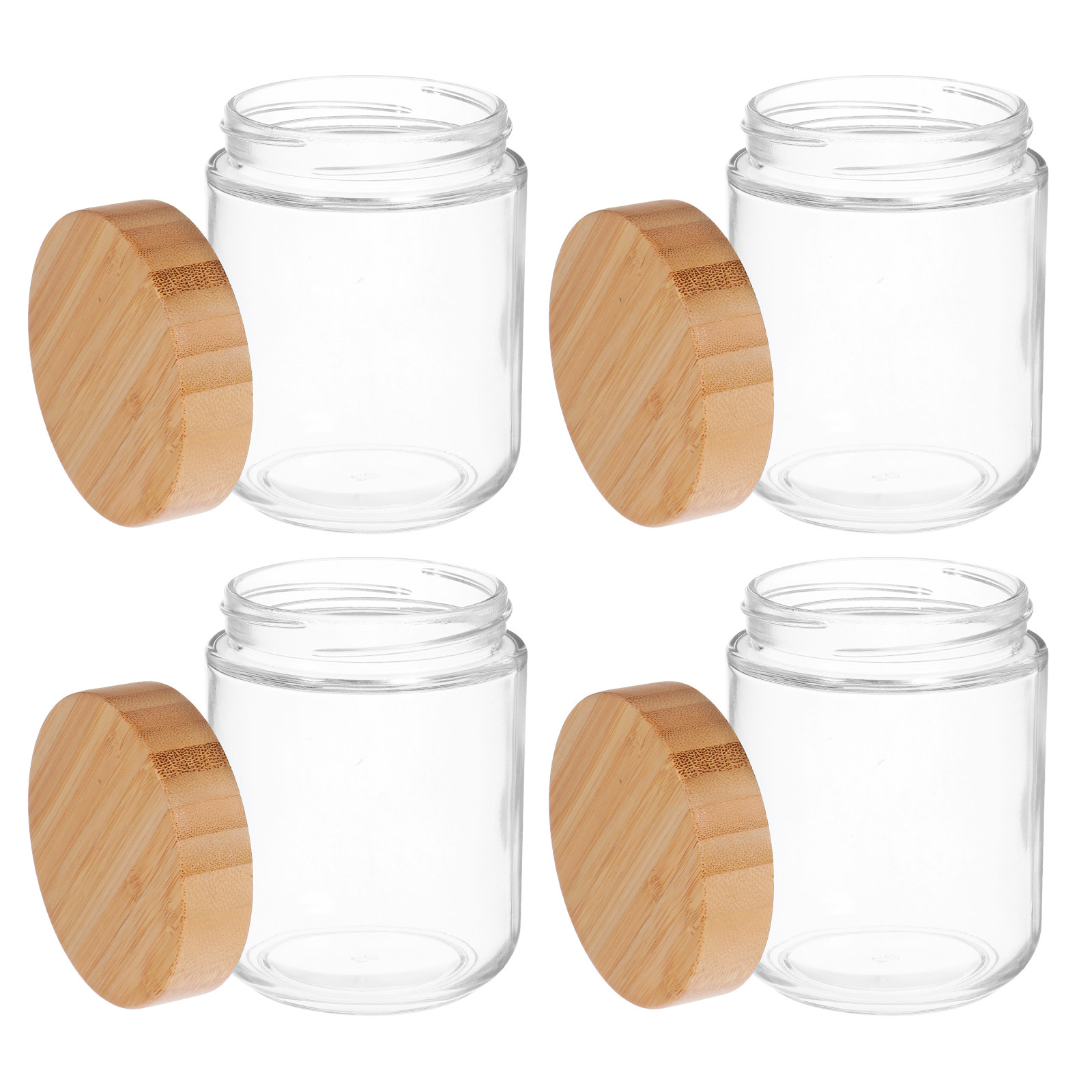 4 Stück Glas-Küchen-Aufbewahru – Food Storage Plastic Containers With Lids Bewertung und Preis