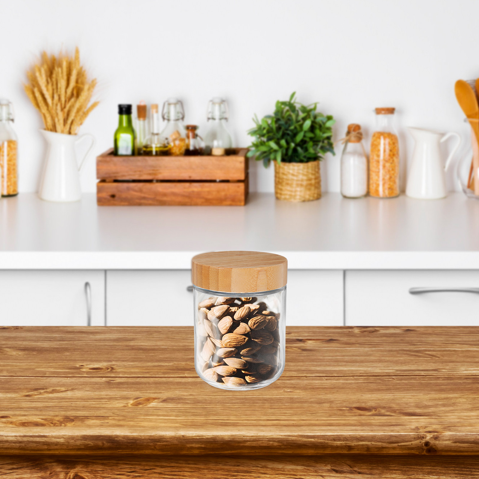 4 Stück Glas-Küchen-Aufbewahru – Food Storage Plastic Containers With Lids Bewertung und Preis