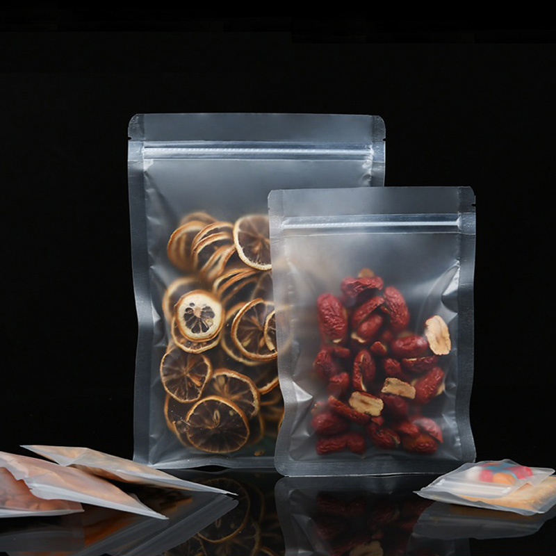 1000 Teile/los Frosted Kunstst – Food Storage Bags Zip Lock Pouch Bewertung und Preis