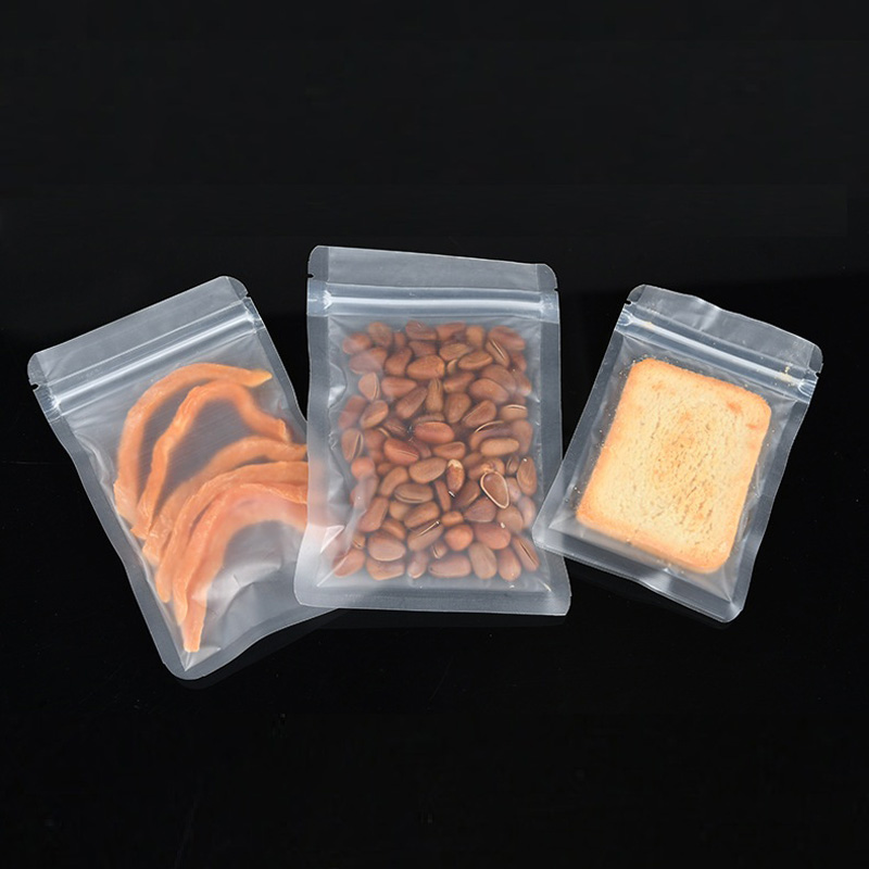 1000 Teile/los Frosted Kunstst – Food Storage Bags Zip Lock Pouch Bewertung und Preis