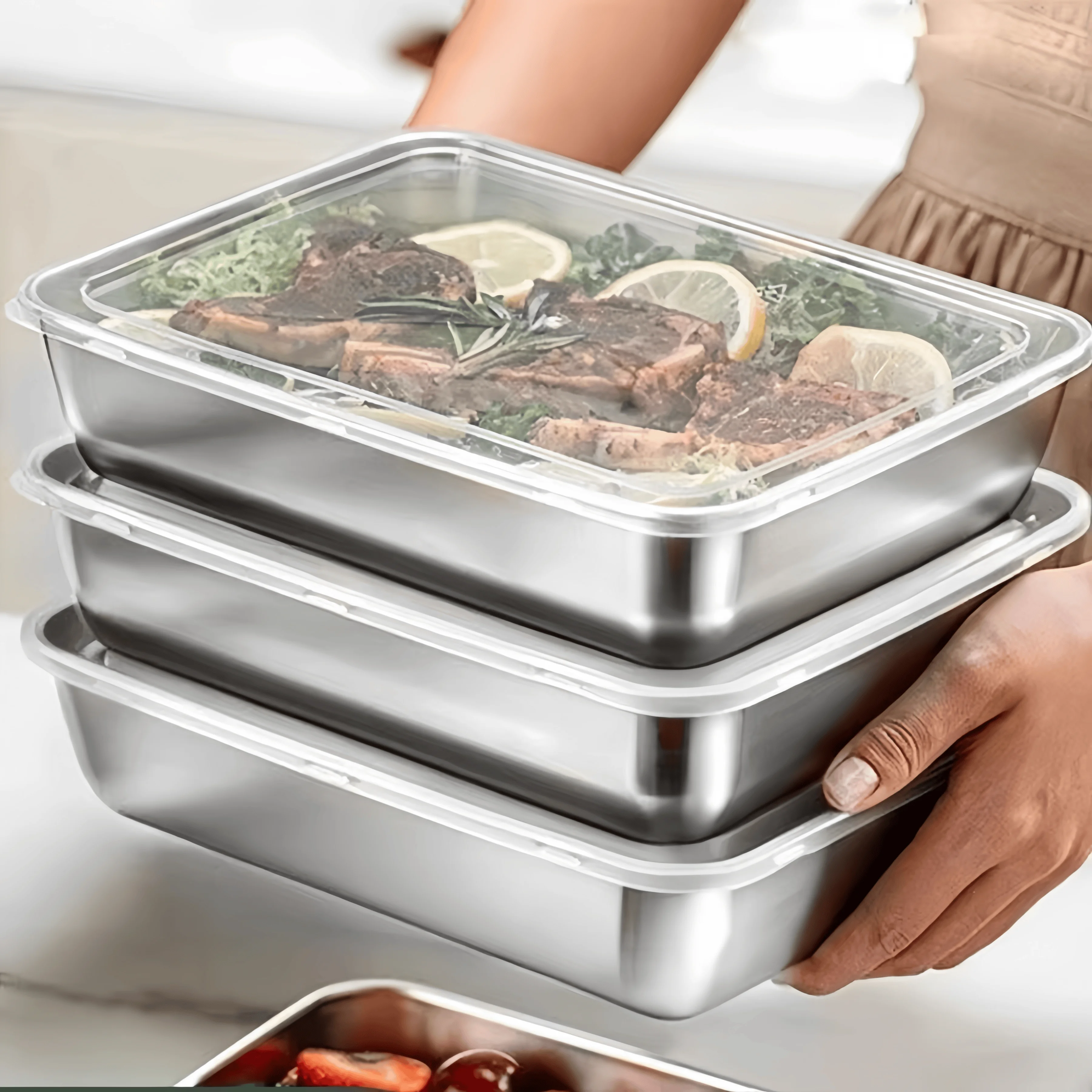 Edelstahl-Lunchbox mit Dichtun – Food Storage Lunch Box Bewertung und Preis